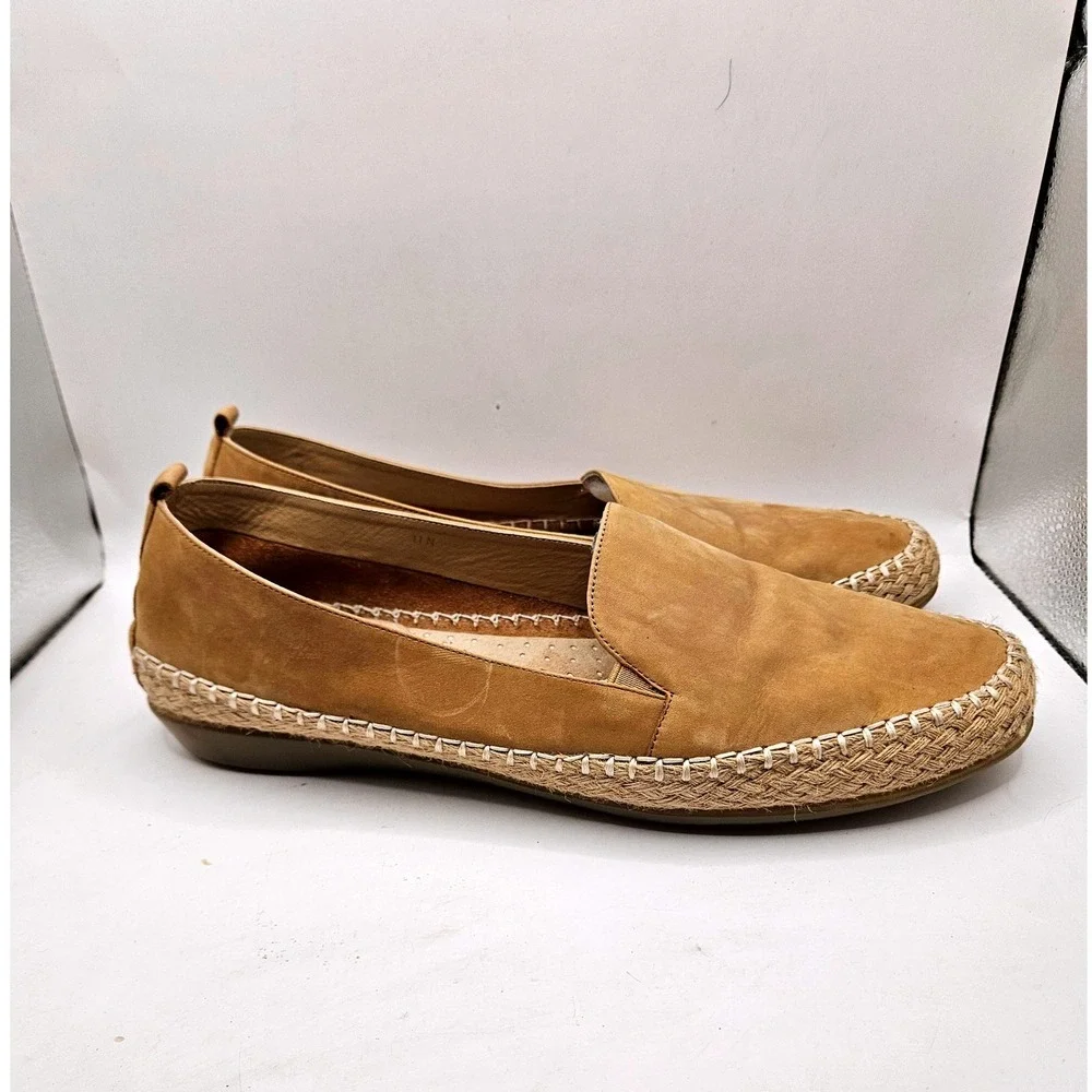 Vaneli‎ Sport 11 N Tan Suede Espadrille Flats Coastal Boho Chic Women #385